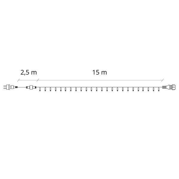 Kalėdinės lemputės Springos CL4080 300 Led 17,5 m